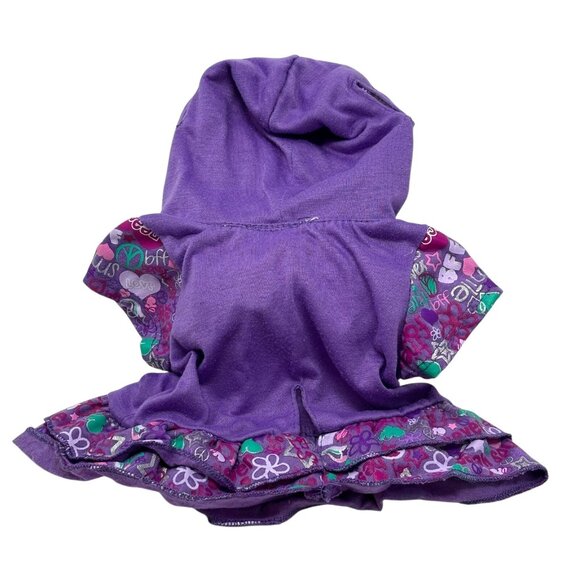 BUILD A BEAR Lot Purple Clothing Pieces Best Friends BFF Tie-Dye Skater Hoodie - Picture 8 of 12